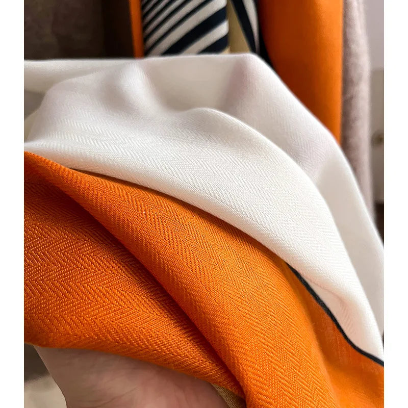 Luxury Brand Scarf Wool Cotton