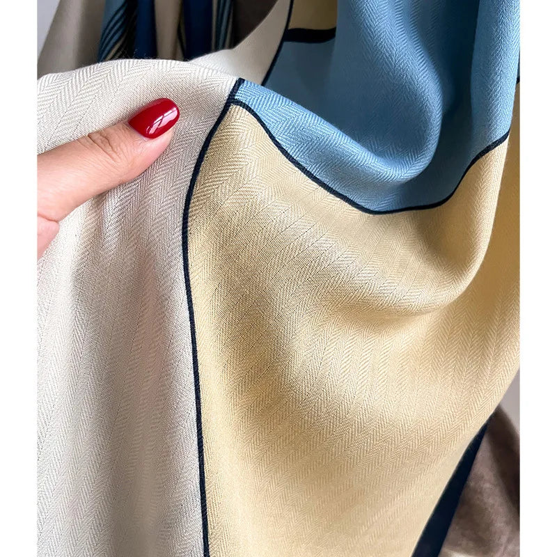 Luxury Brand Scarf Wool Cotton