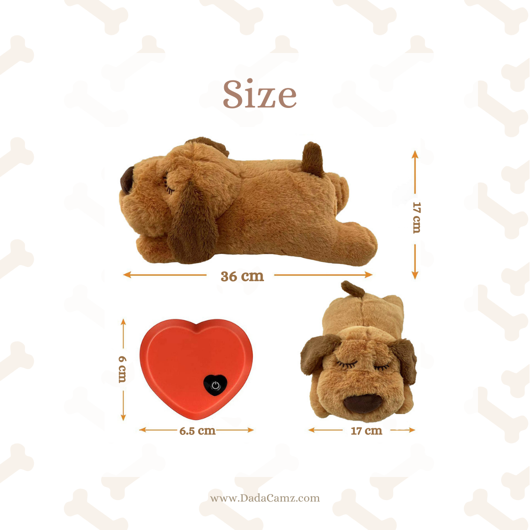 Calming Pet Plush Toy with Simulated Heartbeat – Comfort & Anxiety Relief Companion for Dog (5 Styles)