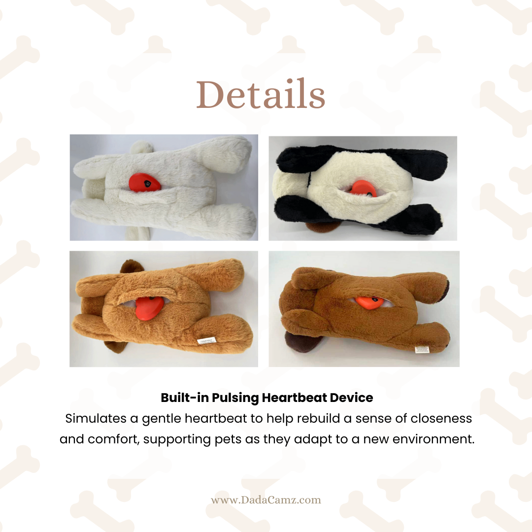 Calming Pet Plush Toy with Simulated Heartbeat – Comfort & Anxiety Relief Companion for Dog (5 Styles)
