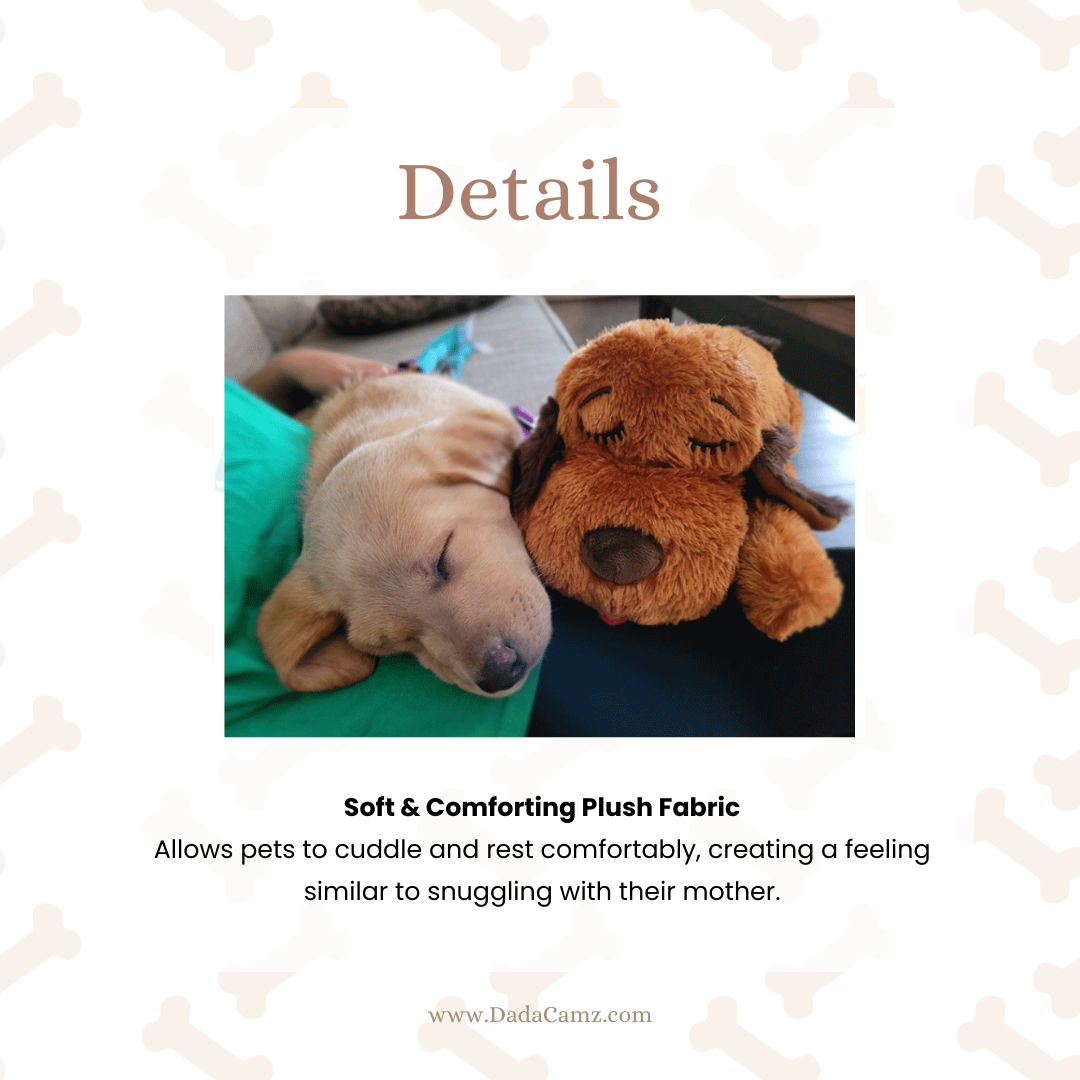 Calming Pet Plush Toy with Simulated Heartbeat – Comfort & Anxiety Relief Companion for Dog (5 Styles)